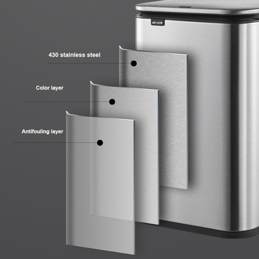 Semplis 9L Stainless Steel Trash Can